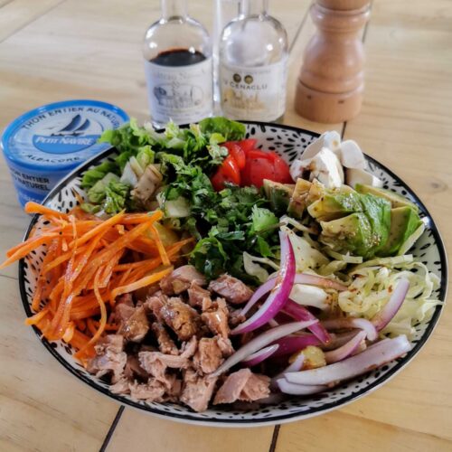 Salade de thon et crudités